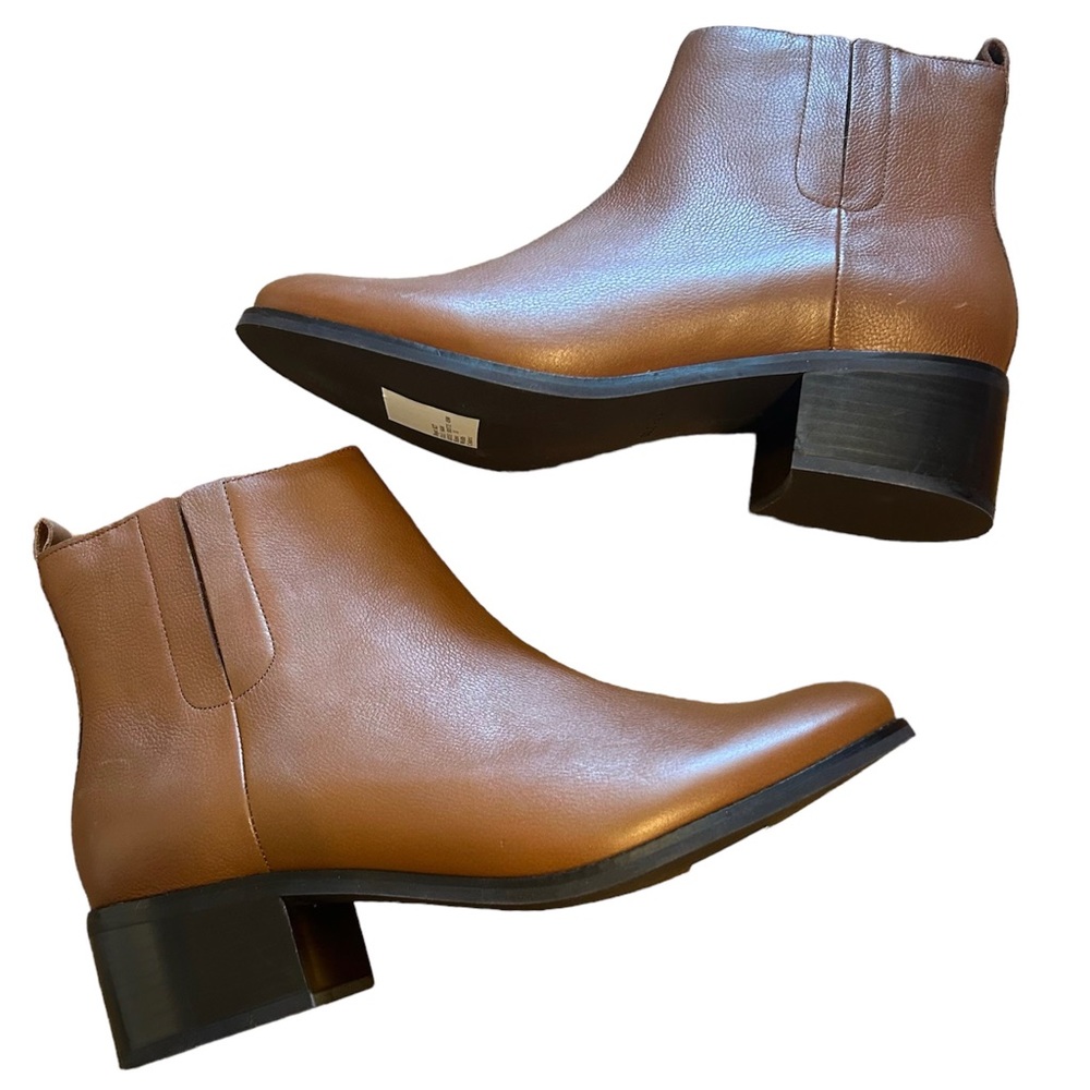 Cole Haan Addie Brown Leather Ankle Boot Sz 11 NEW